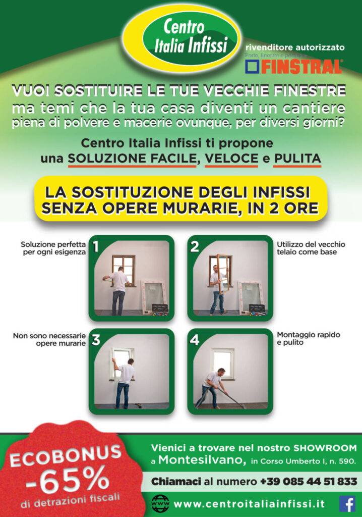 sostituzione degli infissi in due ore
